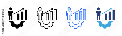 Self Development icon sheet multiple style collection