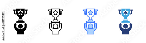 Succes icon sheet multiple style collection