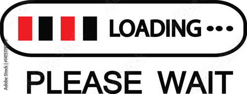 loading please wait beautiful design loading vector file eps