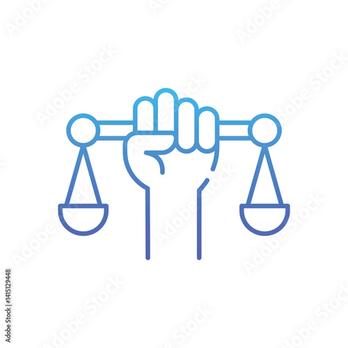 Civil  Right Law Vector icon