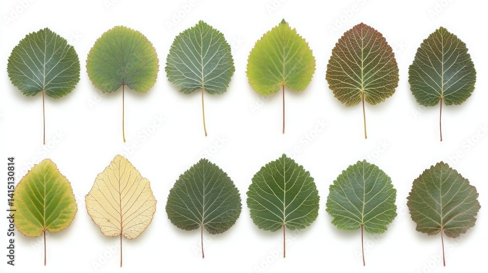 Obraz premium Various leaf shapes and colors