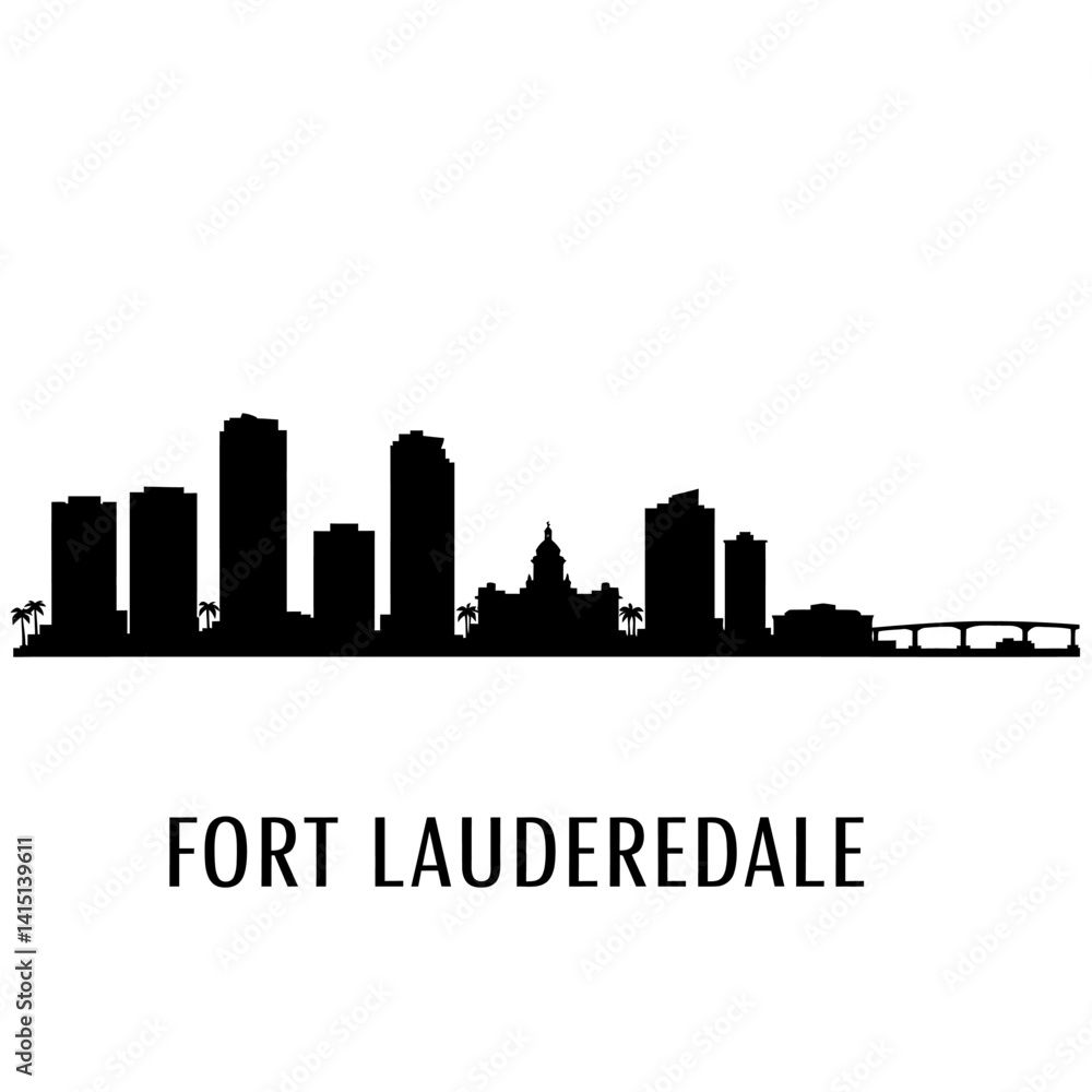 Fort Lauderdale Skyline with Florida. Fort Lauderdale Skyline with Florida.