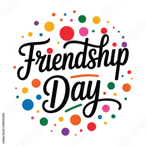 Friendship day typography design vector illustration friendship day tshirt design