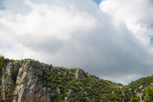 Clouds over the mountains of Turkey.