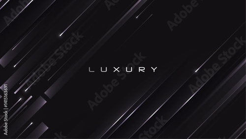 Black Luxury Premium Background. Gaming Banner. Industrial Design Poster.