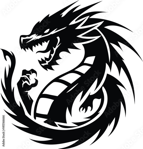 Dragon Logo Illustration