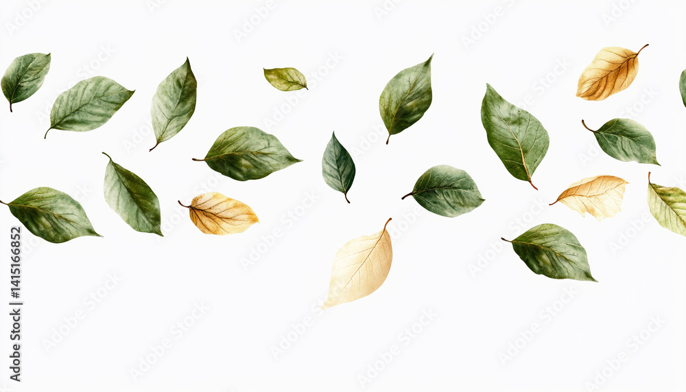 Realistic style autumn leaves background
Realistic style autumn leaves background