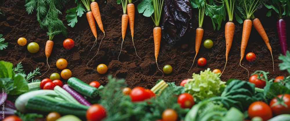 there are many different types of vegetables that are on the ground