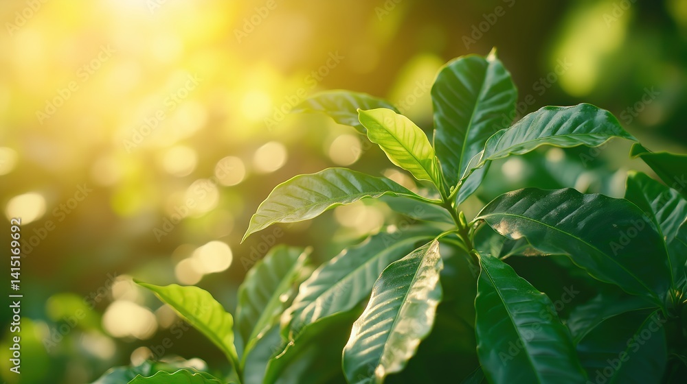 Young coffee seedlings in gentle light, symbolizing growth and natural beginnings. Young coffee seedlings in gentle light, symbolizing growth and natural beginnings.