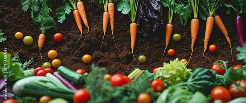 there are many different types of vegetables that are on the ground
