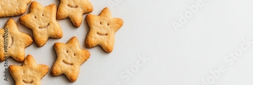 Wallpaper Mural Star-shaped cookies with happy faces Torontodigital.ca