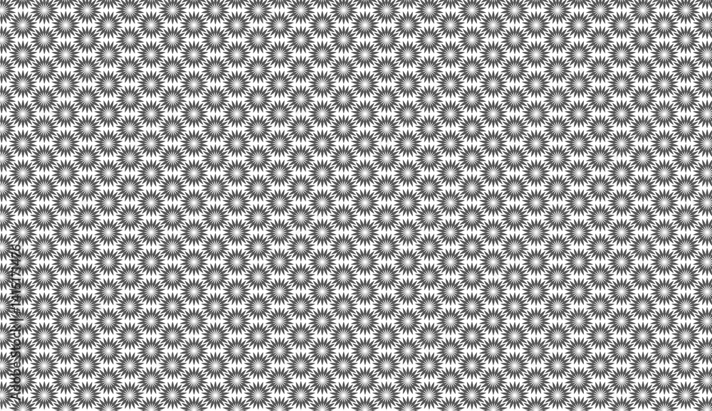 Seamless Black and White Starburst Pattern Seamless Black and White Starburst Pattern