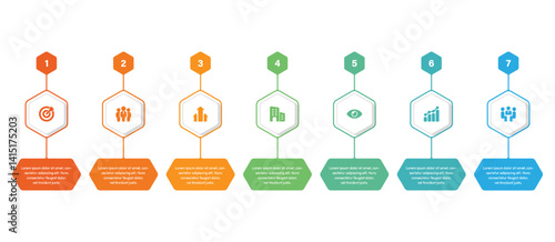Infographics tab paper index template. Vector illustration abstract background. 5 Business step, banner, web design. Business infographic template. 8 Step timeline journey. 8 Step Infographic