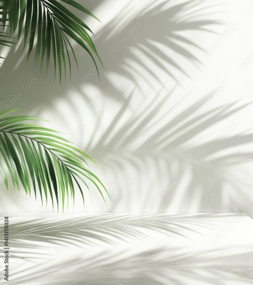 Fototapeta premium palm leaf background