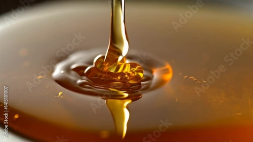 Wallpaper Mural Detail Shot of Pouring and Layering Premium Honey Torontodigital.ca