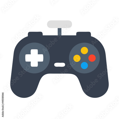 Game Controller Icon – Vector Symbol for Gaming, Entertainment, and Technology