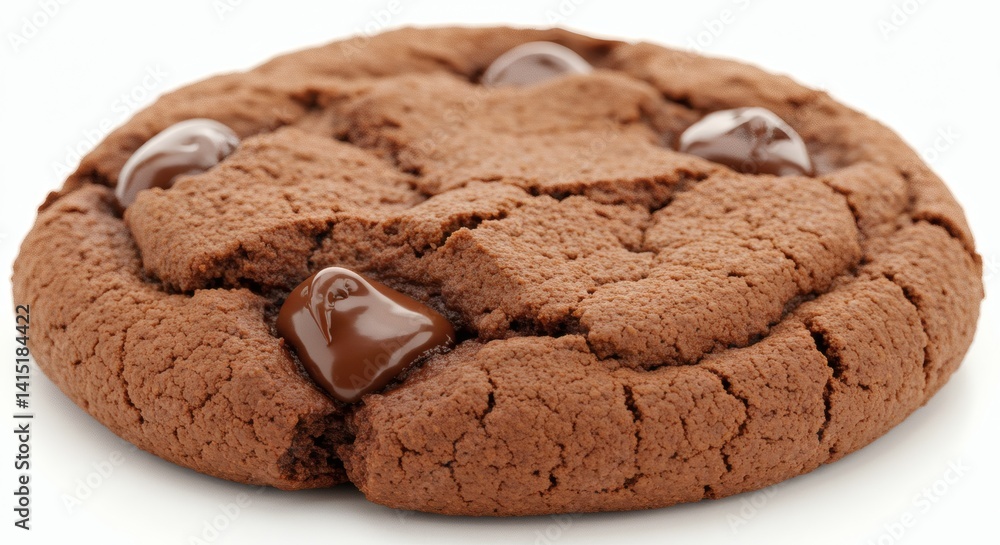 Cookie with chococips isolated on white background Cookie with chococips isolated on white background