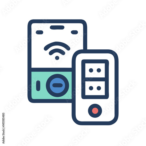 Remote Control Icon – Vector Symbol for Device Operation, Electronics, and Media Control