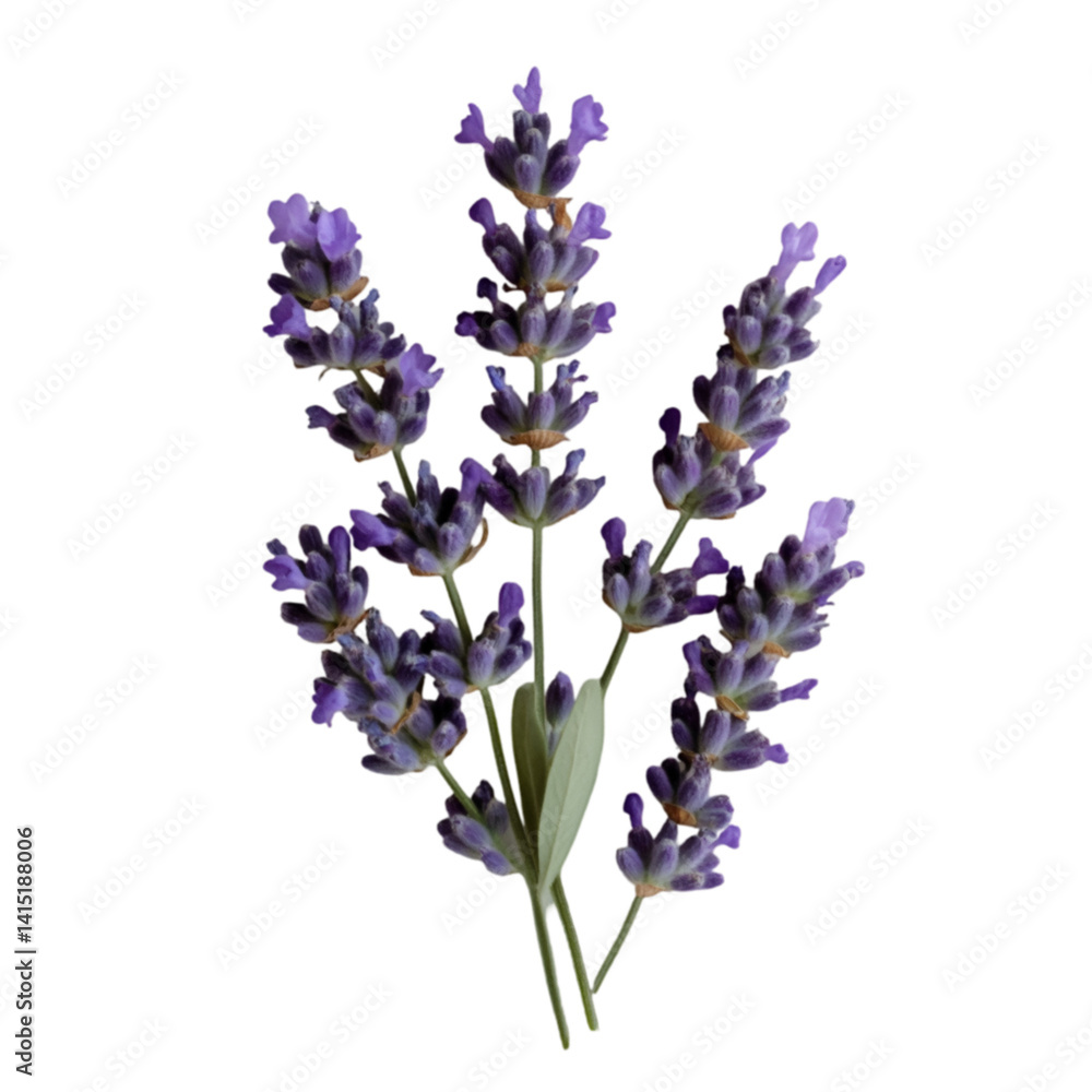 Naklejka premium Lavender blossoms purple flowers floral fragrance nature botanical beauty