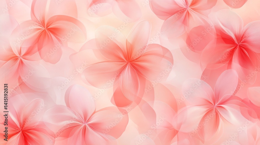 Seamless pink pastel gradient flower pattern with y2k aura and blurry effect for textile, wrapping paper, and background design Seamless pink pastel gradient flower pattern with y2k aura and blurry effect for textile, wrapping paper, and background design