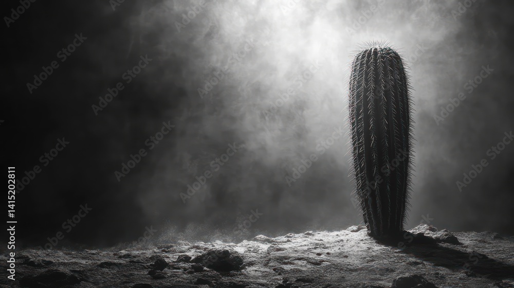 Fototapeta premium Mysterious grayscale object