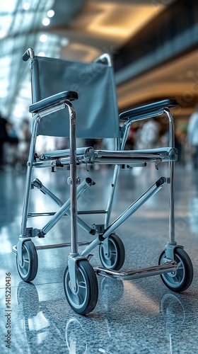 Obraz na płótnie Wideshot: crutches, canes, walkers, wheelchairs, rollators, and mobility scooters, place in a hospital --chaos 50 --ar 9:16 --raw --stylize 350 --v 6.1 Job ID: ae82330d-e6da-45e0-9072-cb492f66495d w salonie