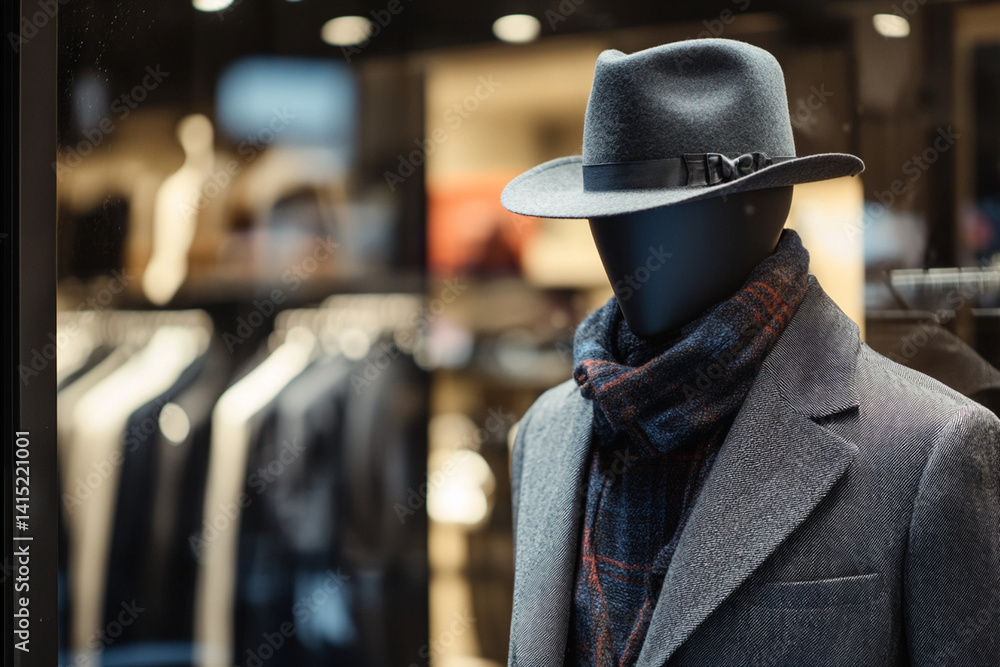 Black Friday Shopping Scene in a Stylish Boutique