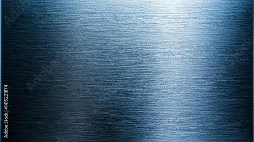 Abstract blue metal texture background gradient smooth reflective design