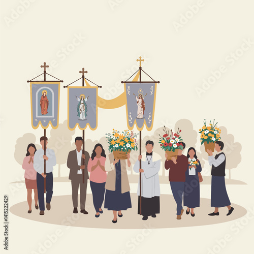 Adobe IllustraHappy Corpus Christi: Celebration of Faith and Unitytor Artwork