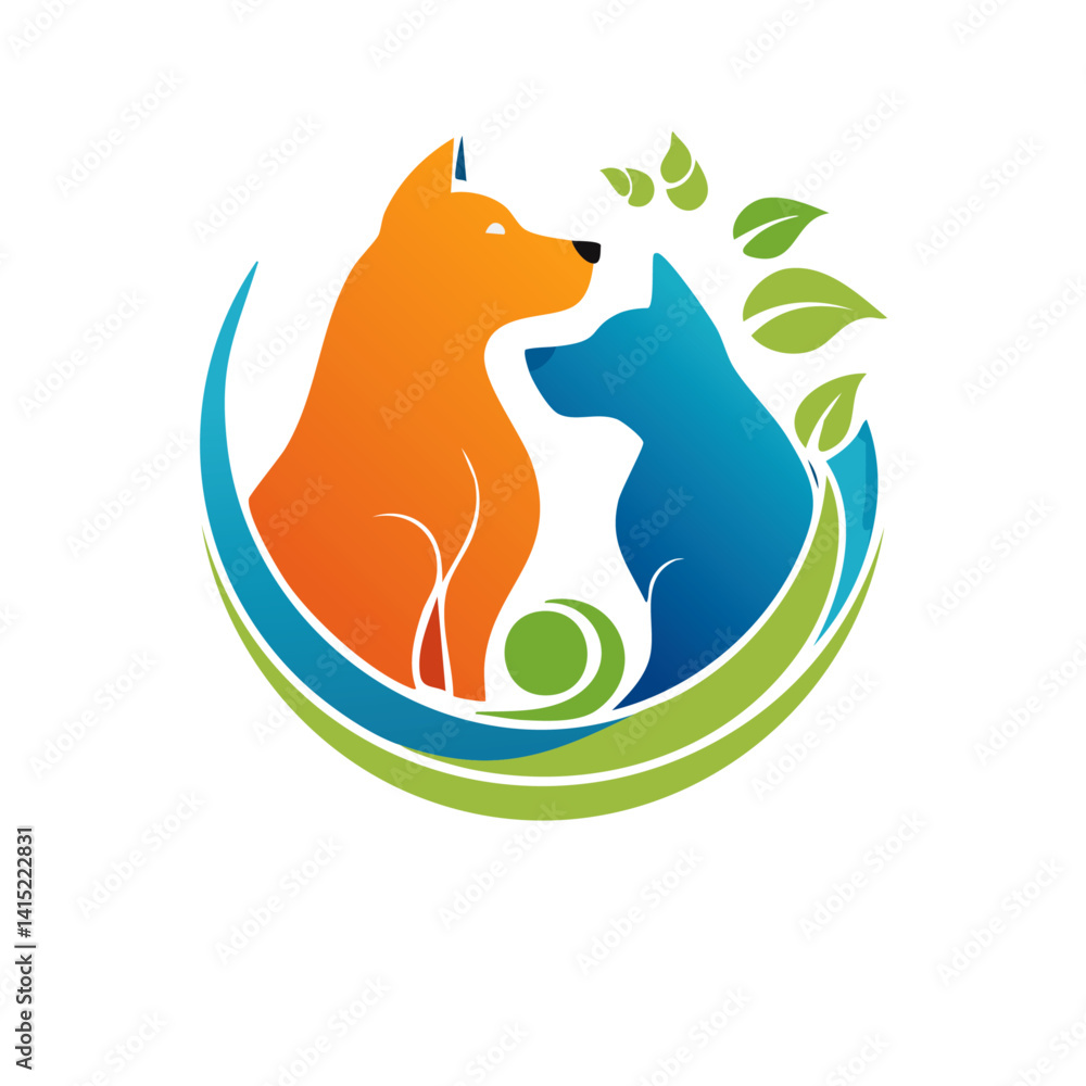 Modern PET SHOP Logo Vector design