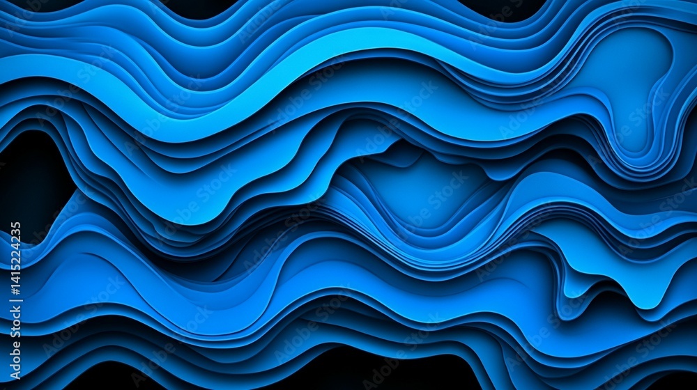 Abstract blue wavy texture background design Abstract blue wavy texture background design