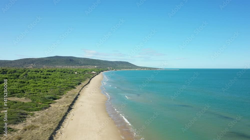 The unspoiled heart of the Isola Varano nature reserve in Europe, Italy, Puglia, near Foggia, in summer, on a sunny day. The unspoiled heart of the Isola Varano nature reserve in Europe, Italy, Puglia, near Foggia, in summer, on a sunny day.