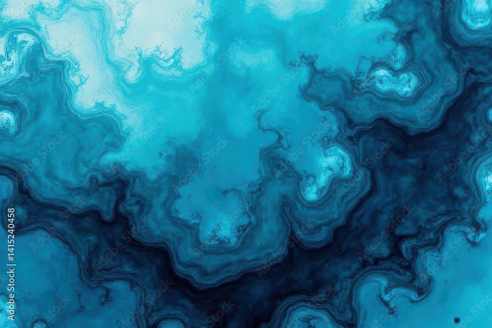 Mesmerizing Ink in Water: Teal & Cadet Blue Swirls Create Dreamlike Patterns Mesmerizing Ink in Water: Teal & Cadet Blue Swirls Create Dreamlike Patterns