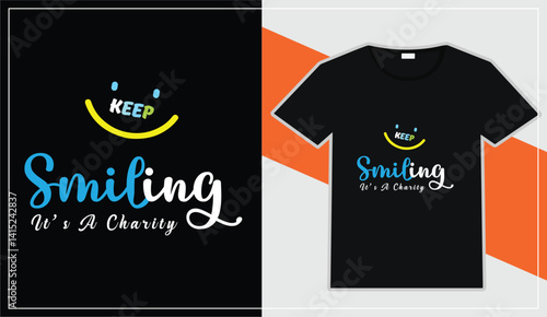 positive charity design promoting kindness and joy through apparel for a good cause