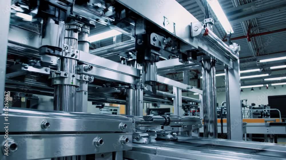 Innovative assembly line in action showcases advanced manufacturing techniques and precision engineering Innovative assembly line in action showcases advanced manufacturing techniques and precision engineering