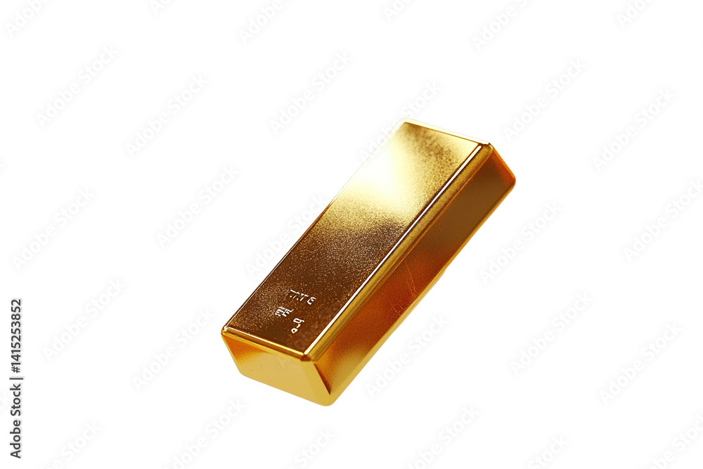 Gold bar gleams against transparent background. A symbol of wealth, investment, and treasure. Shiny metal ingot Gold bar gleams against transparent background. A symbol of wealth, investment, and treasure. Shiny metal ingot