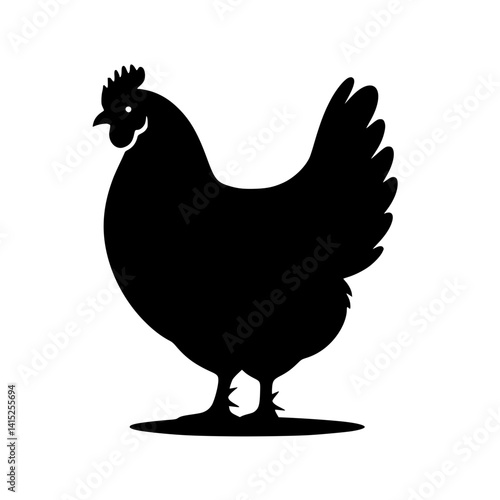 chicken isolated on white background