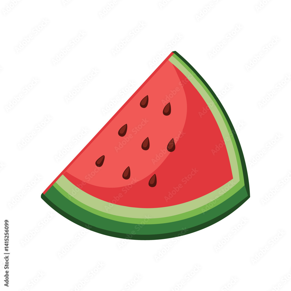 A delicious slice of watermelon A delicious slice of watermelon