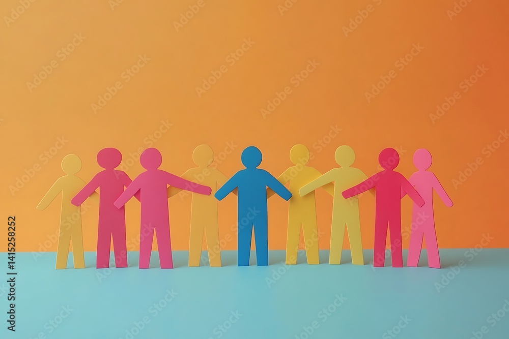 Happy Diverse Team Standing Together in Unity2 Happy Diverse Team Standing Together in Unity2