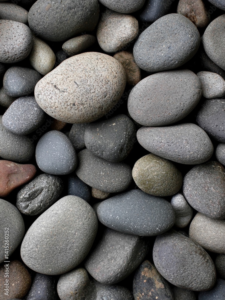 Smooth river rock texture with polished edges, muted grey tones and subtle reflections, rock texture, zen garden or nature-inspired design - Relaxation Environment Nature Subtle Smooth river rock texture with polished edges, muted grey tones and subtle reflections, rock texture, zen garden or nature-inspired design - Relaxation Environment Nature Subtle