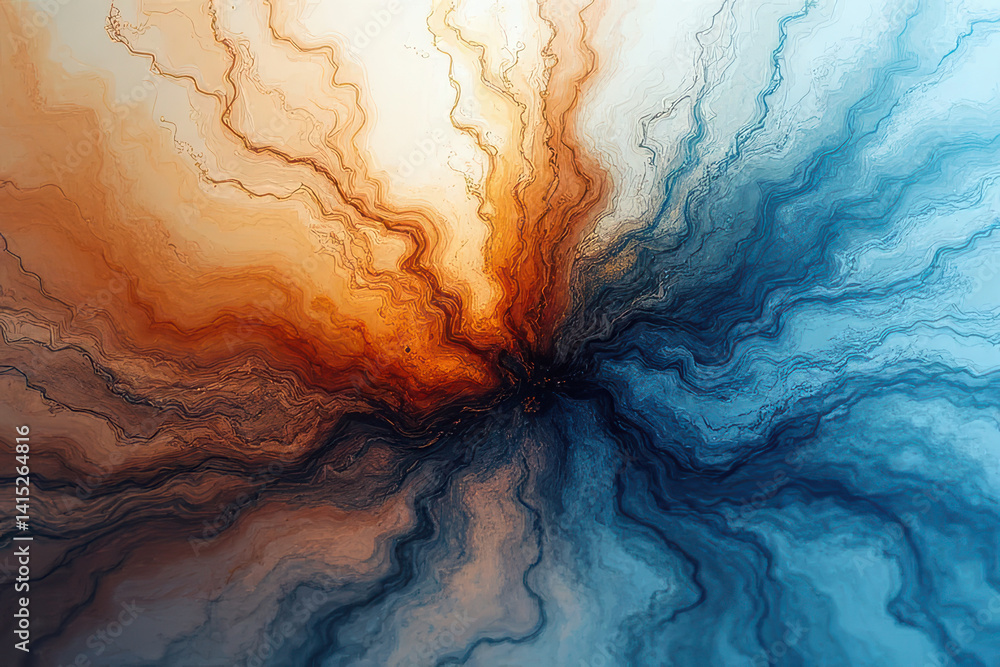 Fototapeta premium Mesmerizing Ink in Water: Swirling Colors Create Dreamlike Patterns