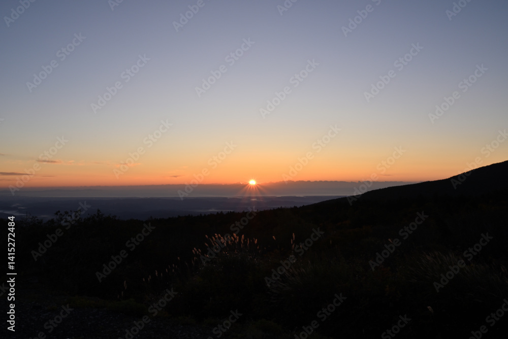 Zao mountain ridge, Miyagi, Yamagata, Japan