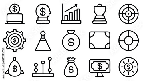 A black vector set of bathroom icons presents a collection of silhouette symbols for hotel design