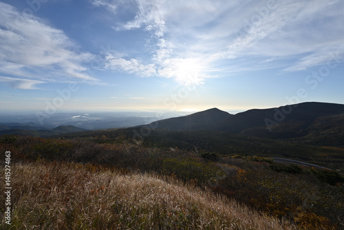 Obraz na płótnie Zao mountain ridge, Miyagi, Yamagata, Japan w salonie