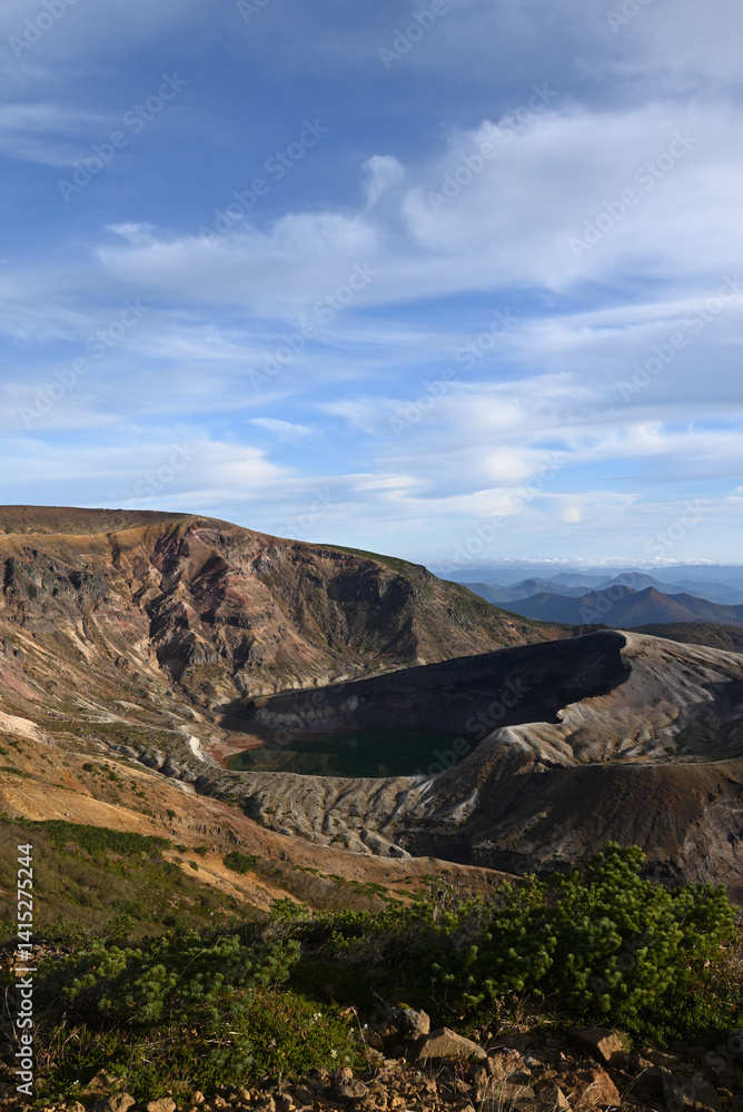 Zao mountain ridge, Miyagi, Yamagata, Japan