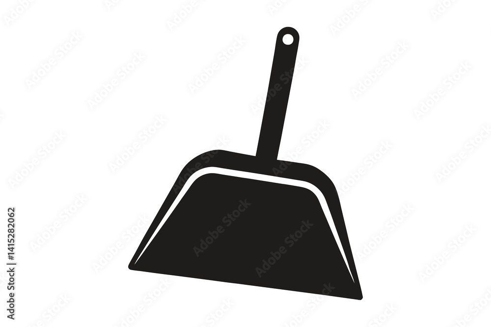 dustpan silhouette vector illustration dustpan silhouette vector illustration