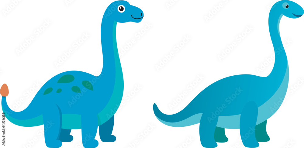 Fototapeta premium Diplodocus toy vector art file