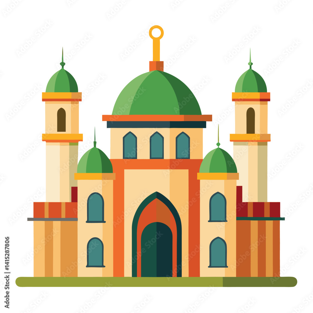 Obraz premium Religion building with white background