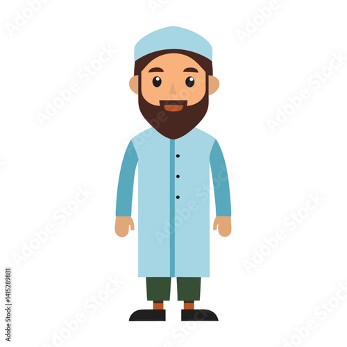 Religion Arabian man cartoon 