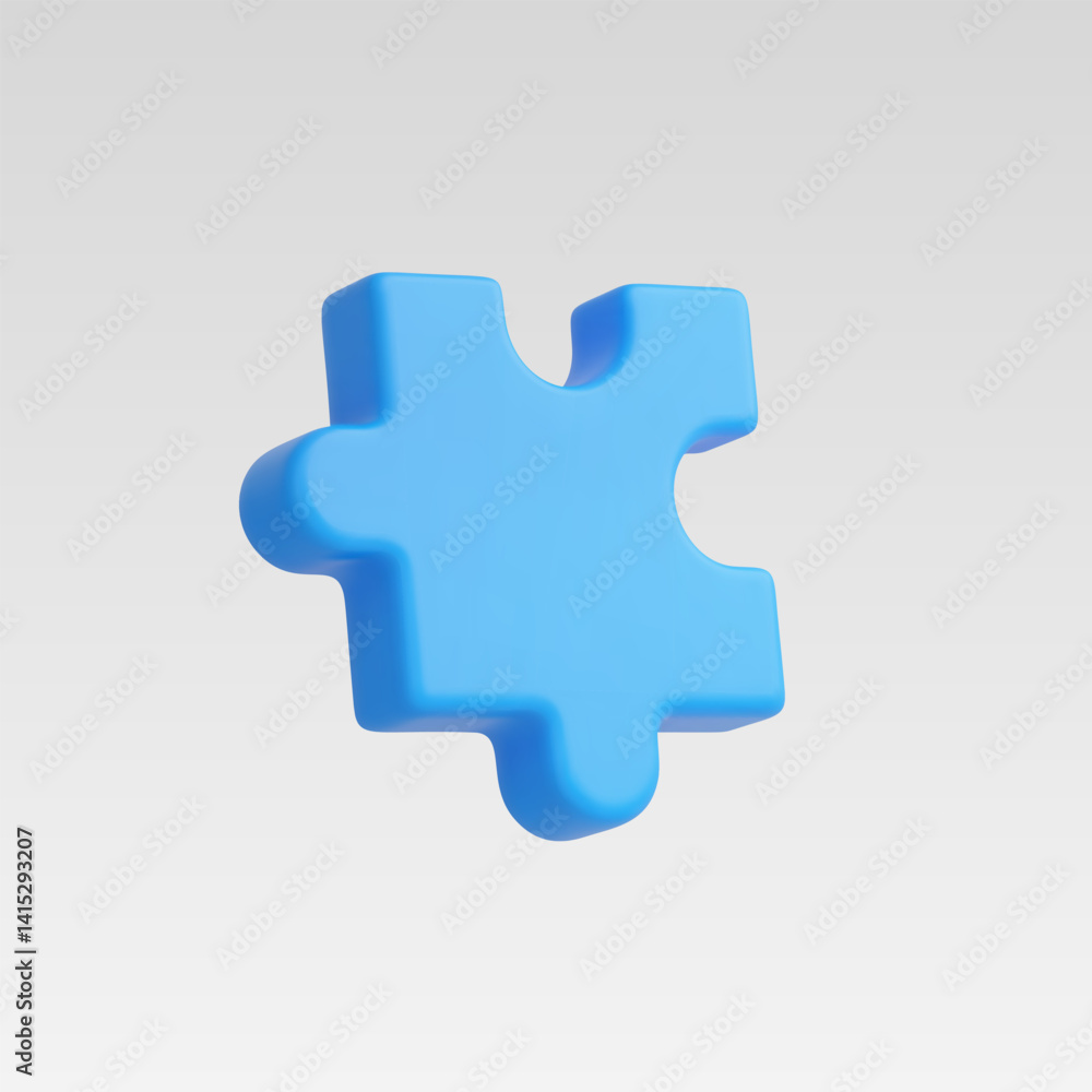 3d Realistic Puzzle Icon vector illustration 3d Realistic Puzzle Icon vector illustration